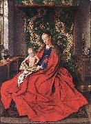 EYCK, Jan van, Madonna with the Child Reading dfg